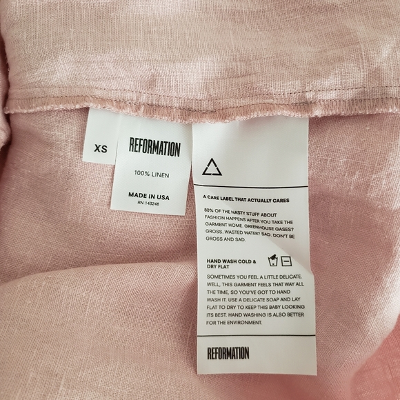 Reformation Kauai linen dress blush pink
Size XS - Picture 9 of 14